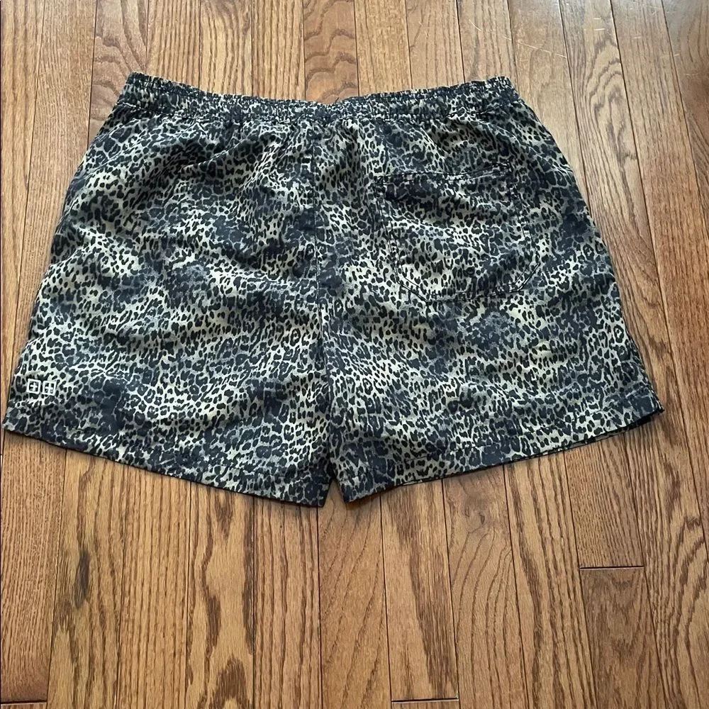 Ksubi Cheetah Print Swim Trunks Shorts Men’s Sz Large